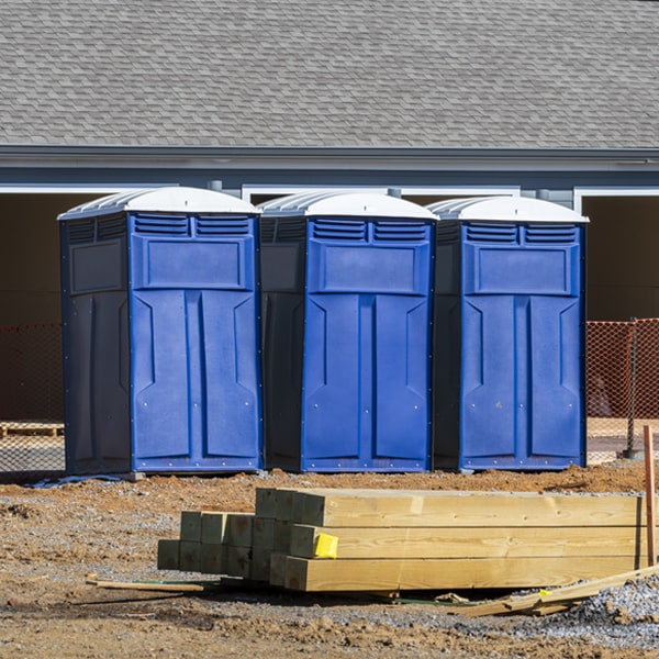 are there any restrictions on where i can place the porta potties during my rental period in Saville